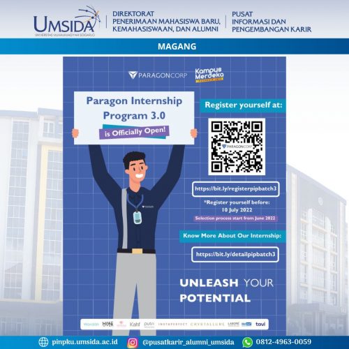 [PARAGON INTERNSHIP PROGRAM #BATCH3] – Pusat Informasi & Pengembangan Karir